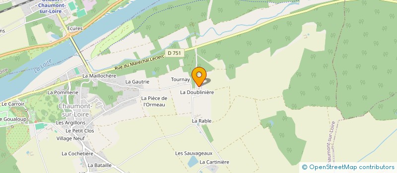 localisation de l'entreprise AUTOMOBILE CHAUMONTAISE  CHAUMONT SUR LOIRE