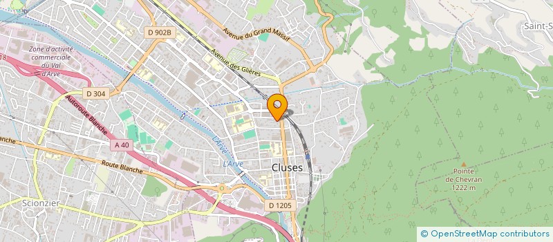 localisation de l'entreprise AUTOMOBILE CLASSIC & PRESTIGE  CLUSES