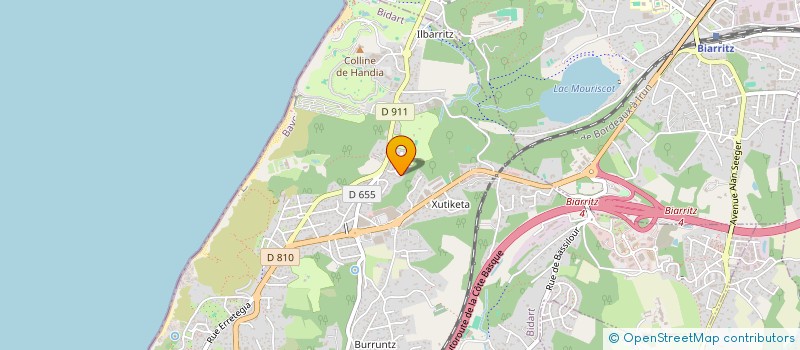 localisation de l'entreprise AUTOMOBILE CLUB DE BIARRITZ - PAYS BASQUE à BIDART