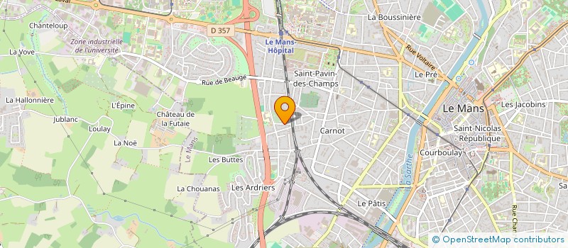 localisation de l'entreprise AUTOMOBILE CLUB DE L OUEST  LE MANS