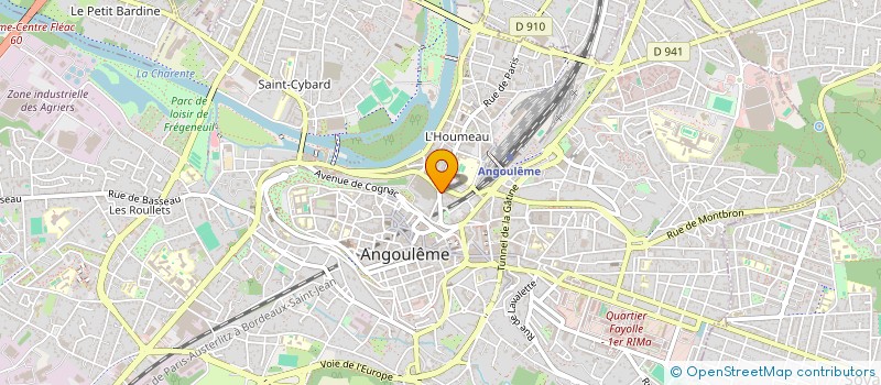 localisation de l'entreprise AUTOMOBILE CLUB DE LA CHARENTE à ANGOULEME