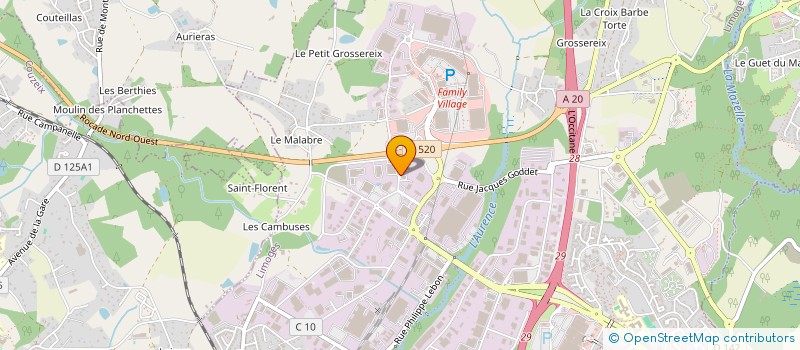 localisation de l'entreprise AUTOMOBILE CLUB DU LIMOUSIN à LIMOGES