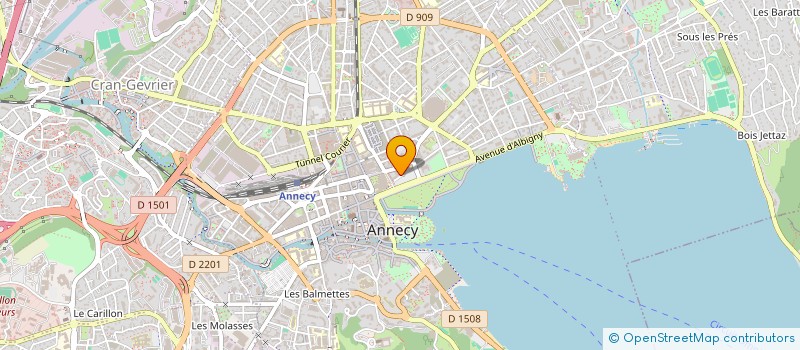 localisation de l'entreprise AUTOMOBILE CLUB DU MONT BLANC à ANNECY