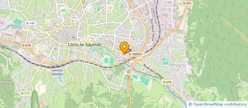 localisation de l'entreprise AUTOMOBILE CLUB JURASSIEN à LONS-LE-SAUNIER