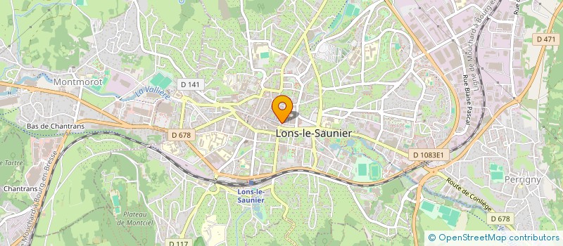 localisation de l'entreprise AUTOMOBILE CLUB JURASSIEN à LONS-LE-SAUNIER