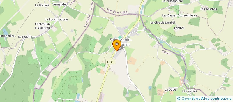 localisation de l'entreprise AUTOMOBILE CLUB SAINT-AUBIN 37  SAINT-AUBIN-LE-DEPEINT