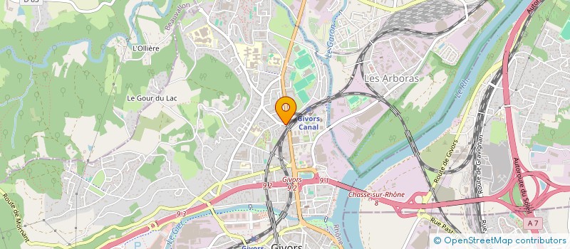 localisation de l'entreprise AUTOMOBILE CONTROLE GIVORS EXPERTISE à GIVORS