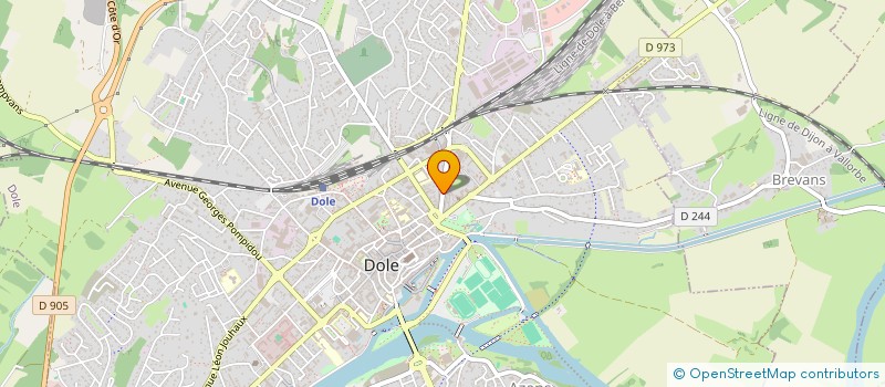localisation de l'entreprise AUTOMOBILE CONTROLE TECHNIQUE EXPERTISE à DOLE