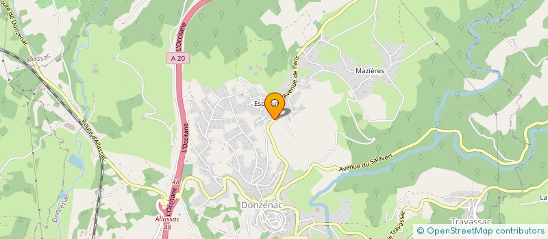 localisation de l'entreprise AUTOMOBILE DE DONZENAC à DONZENAC