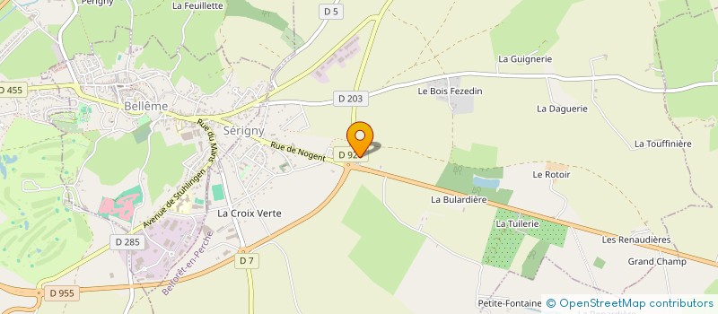 localisation de l'entreprise AUTOMOBILE DU GOLF à BELFORET-EN-PERCHE