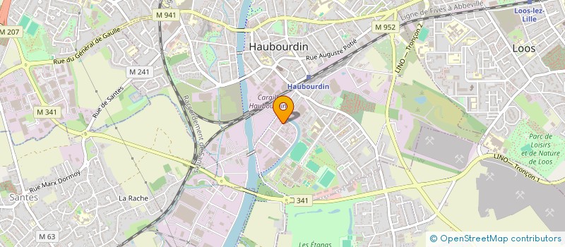 localisation de l'entreprise AUTOMOBILE HAUBOURDIN  HAUBOURDIN