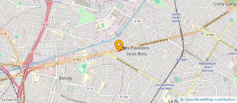 localisation de l'entreprise AUTOMOBILE MB  LES PAVILLONS-SOUS-BOIS