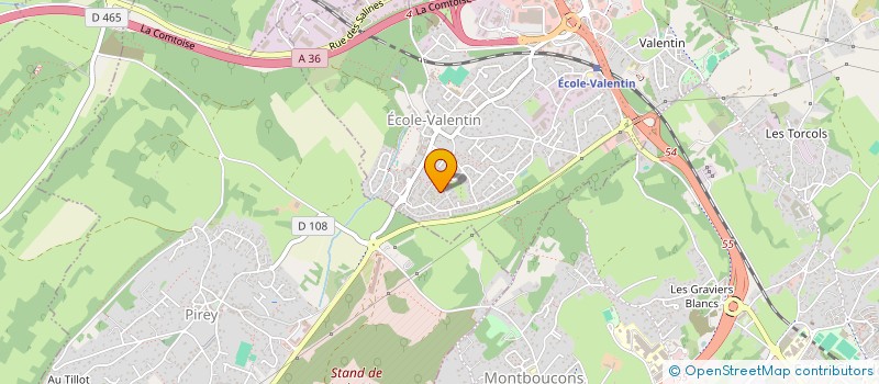 localisation de l'entreprise AUTOMOBILE MONDIALE COMPAGNIE SERVICES à ECOLE VALENTIN