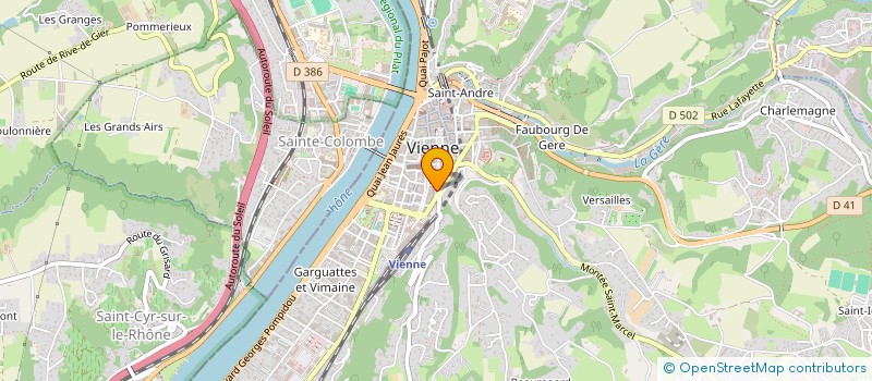 localisation de l'entreprise AUTOMOBILE PNEUS CONCEPT  VIENNE