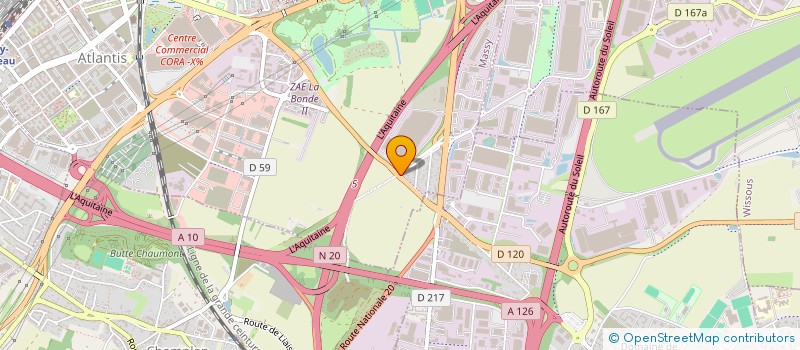 localisation de l'entreprise AUTOMOBILE SERVICE DE L'ESSONNE à MASSY