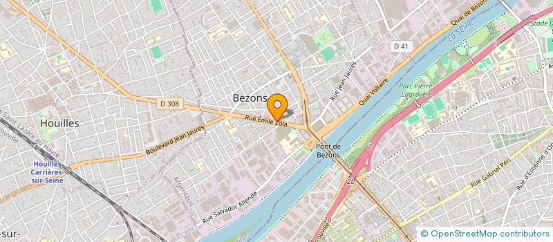 localisation de l'entreprise AUTOMOBILE SPORT ET CONTROLE à BEZONS