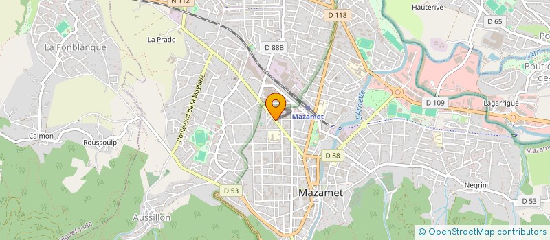 localisation de l'entreprise AUTOMOBILES AMALRIC ET RAYNAUD à MAZAMET
