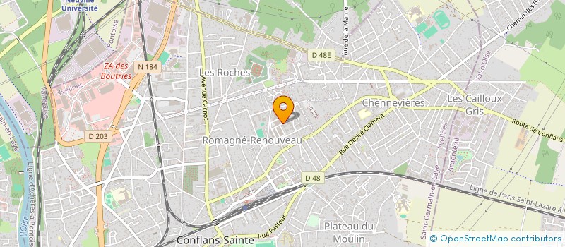 localisation de l'entreprise AUTOMOBILES BOUTRIES PARE BRISE  CONFLANS-SAINTE-HONORINE