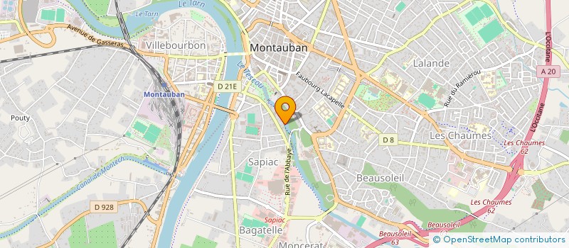 localisation de l'entreprise AUTOMOBILES BOZZETTO  MONTAUBAN