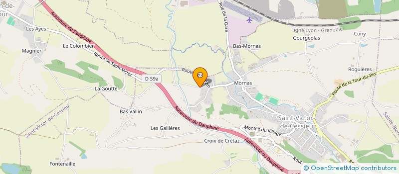 localisation de l'entreprise AUTOMOBILES BS  SAINT-VICTOR-DE-CESSIEU