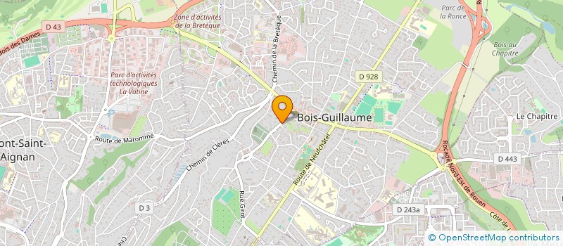 localisation de l'entreprise AUTOMOBILES BUCHEOISES à BOIS-GUILLAUME