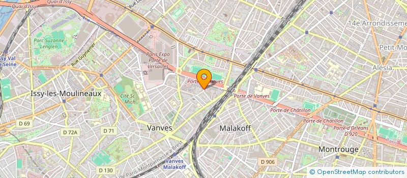 localisation de l'entreprise AUTOMOBILES CAMIONS 2 ROUES  VANVES