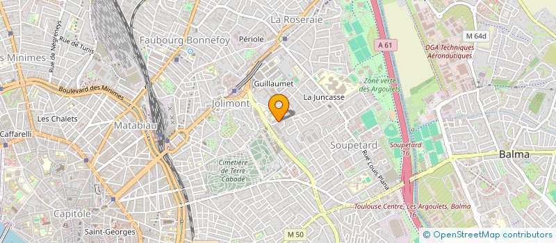 localisation de l'entreprise AUTOMOBILES CATHALO  TOULOUSE