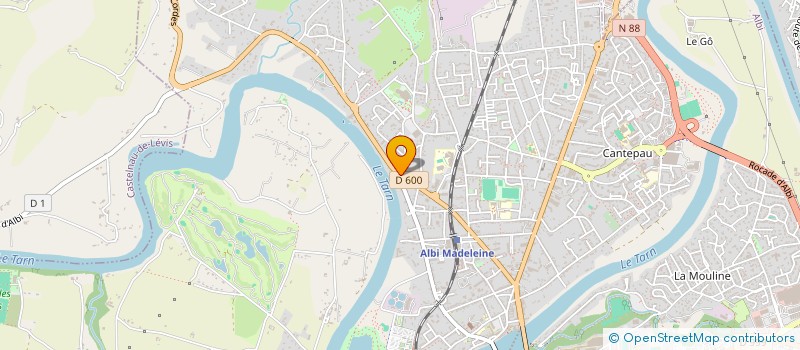 localisation de l'entreprise AUTOMOBILES CROIX DE CLARY  ALBI