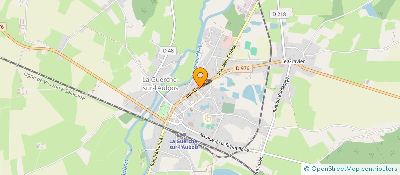 localisation de l'entreprise AUTOMOBILES DE L'AUBOIS  LA GUERCHE-SUR-L'AUBOIS