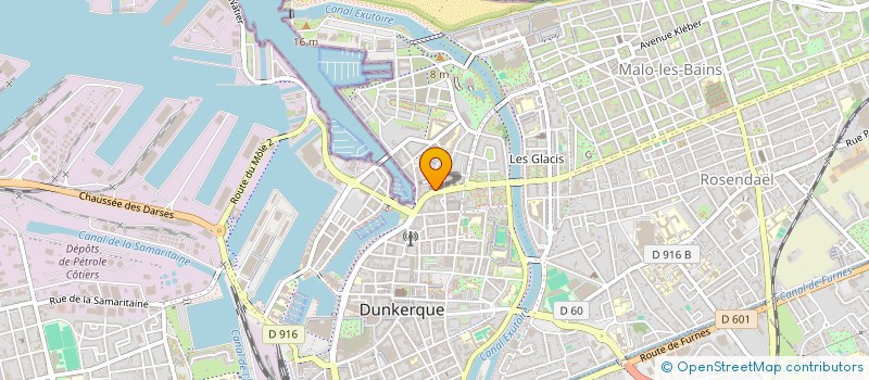 localisation de l'entreprise AUTOMOBILES DE LA COTE D'OPALE à DUNKERQUE
