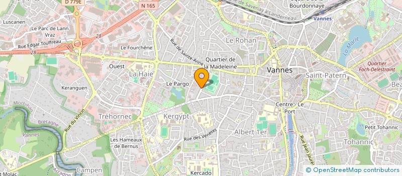 localisation de l'entreprise AUTOMOBILES DEPANNAGES REMORQUAGES 56 à VANNES