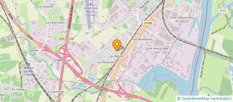 localisation de l'entreprise AUTOMOBILES DU GRAND MACONNAIS à MACON