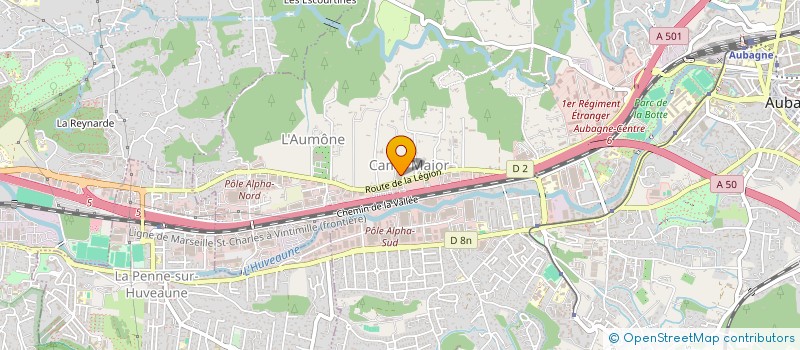 localisation de l'entreprise AUTOMOBILES DU SUD  AUBAGNE