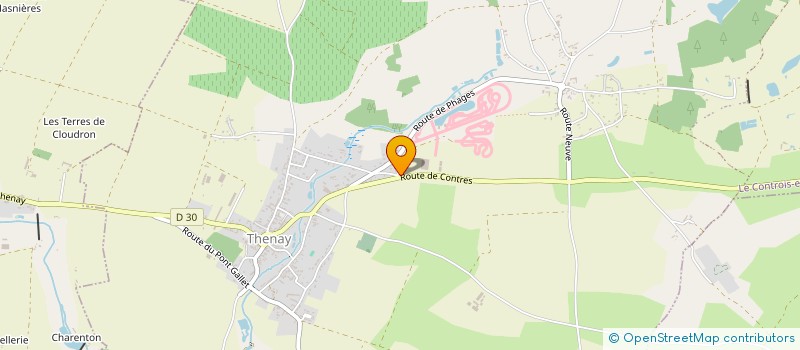 localisation de l'entreprise AUTOMOBILES DU TREFLE  LE CONTROIS-EN-SOLOGNE