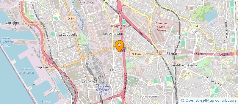 localisation de l'entreprise AUTOMOBILES EXPERTISES CONSEILS à MARSEILLE