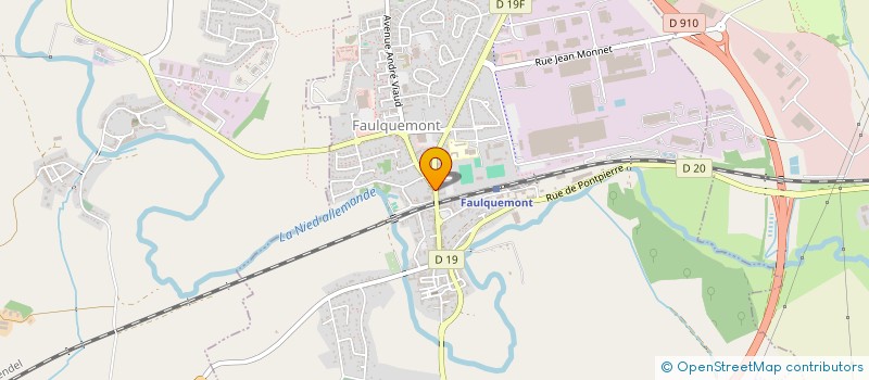 localisation de l'entreprise AUTOMOBILES FAULQUEMONT  FAULQUEMONT