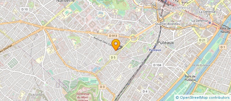 localisation de l'entreprise AUTOMOBILES FELIX FAURE NANTERRE  NANTERRE