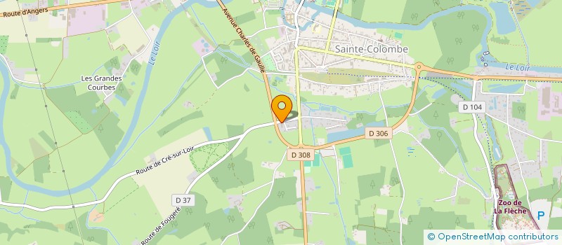 localisation de l'entreprise AUTOMOBILES FLECHOISES  LA FLECHE