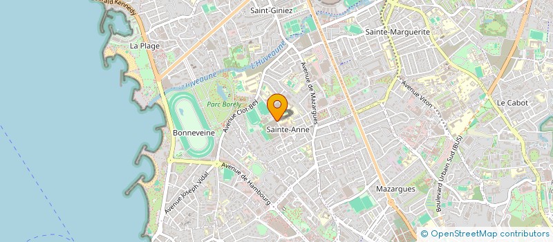 localisation de l'entreprise AUTOMOBILES FORMATION 13 à MARSEILLE