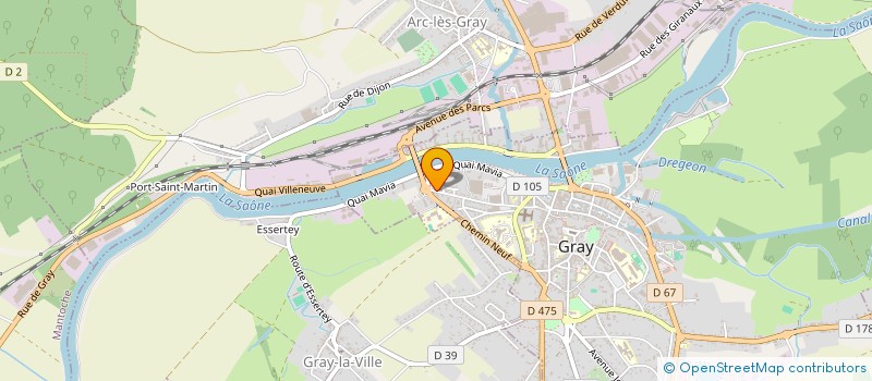 localisation de l'entreprise AUTOMOBILES FRANC COMTOISES HAUTE-SAONE à GRAY