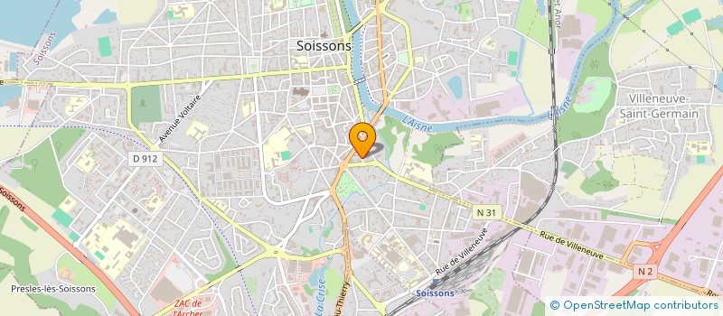 localisation de l'entreprise AUTOMOBILES GAMBETTA à SOISSONS