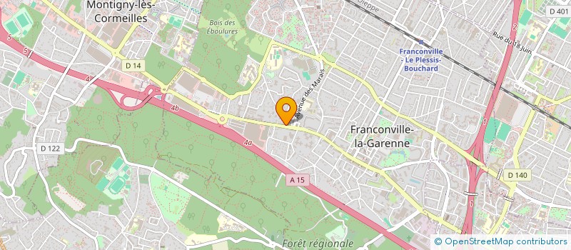 localisation de l'entreprise AUTOMOBILES GARAGE LECLERC à FRANCONVILLE