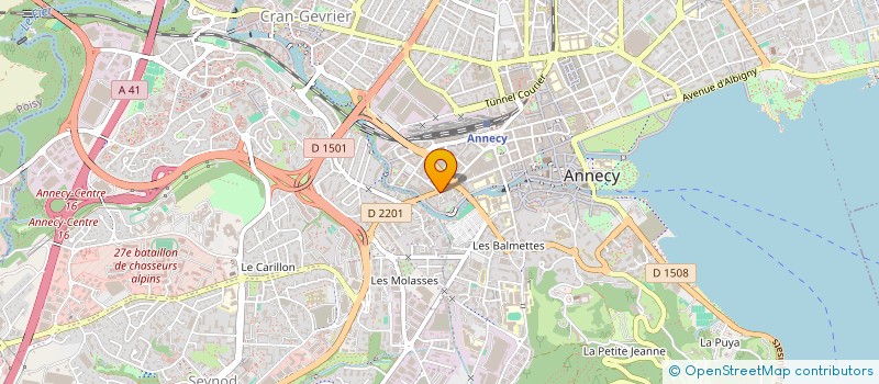 localisation de l'entreprise AUTOMOBILES GECEM à ANNECY