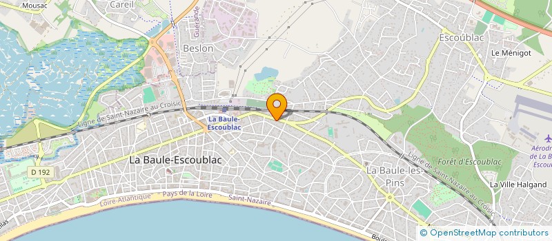 localisation de l'entreprise AUTOMOBILES - LOISIRS - COLLECTIONS TRADING à LA BAULE-ESCOUBLAC