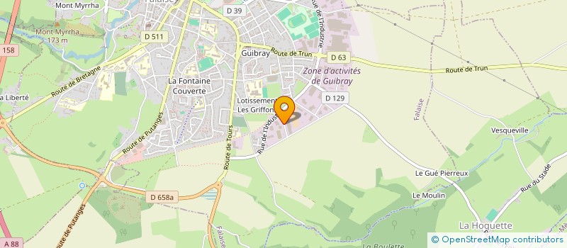 localisation de l'entreprise AUTOMOBILES LTS  FALAISE