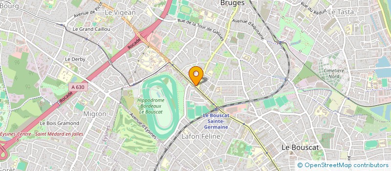 localisation de l'entreprise AUTOMOBILES PALAU 17 à MERIGNAC