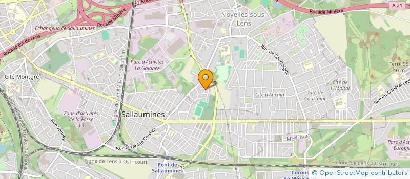 localisation de l'entreprise AUTOMOBILES POURCHEZ 62  NOYELLES-SOUS-LENS