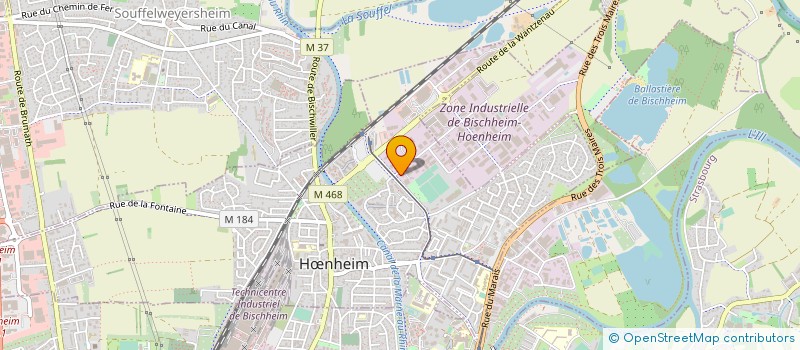 localisation de l'entreprise AUTOMOBILES R.M.C  HNHEIM