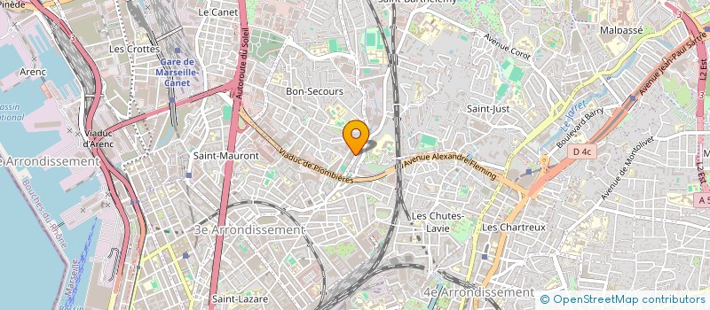 localisation de l'entreprise AUTOMOBILES ROVER MEDITERRANEE EXPLOITAT à MARSEILLE
