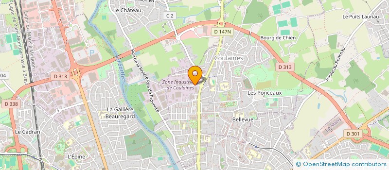 localisation de l'entreprise AUTOMOBILES SAAD  COULAINES